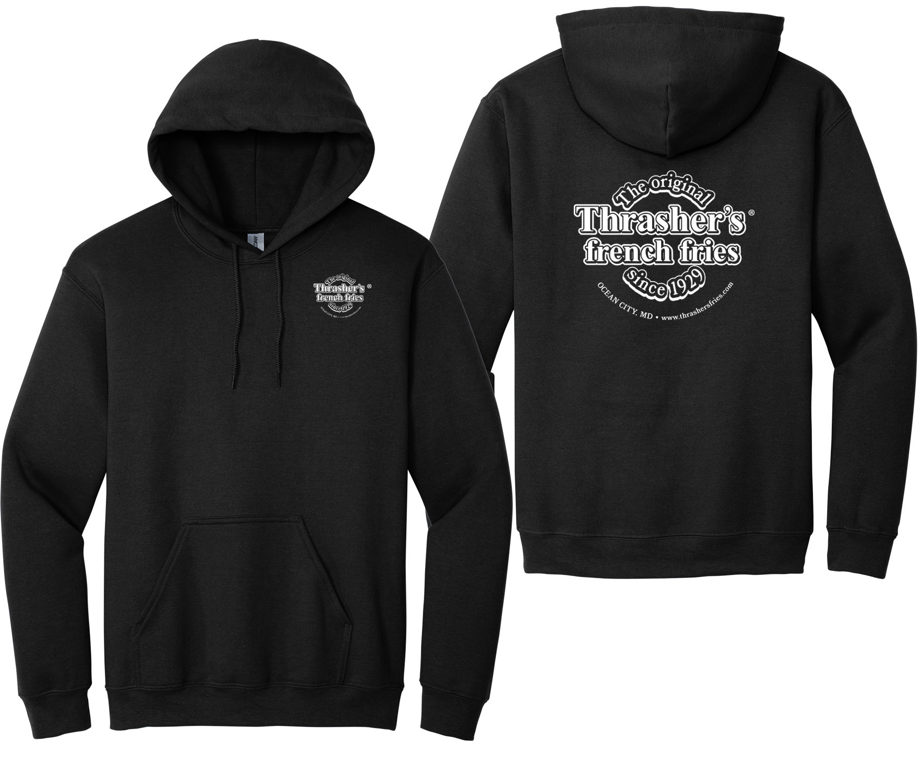 Adult Hoodie with Original Logo - Thrasher's® French Fries