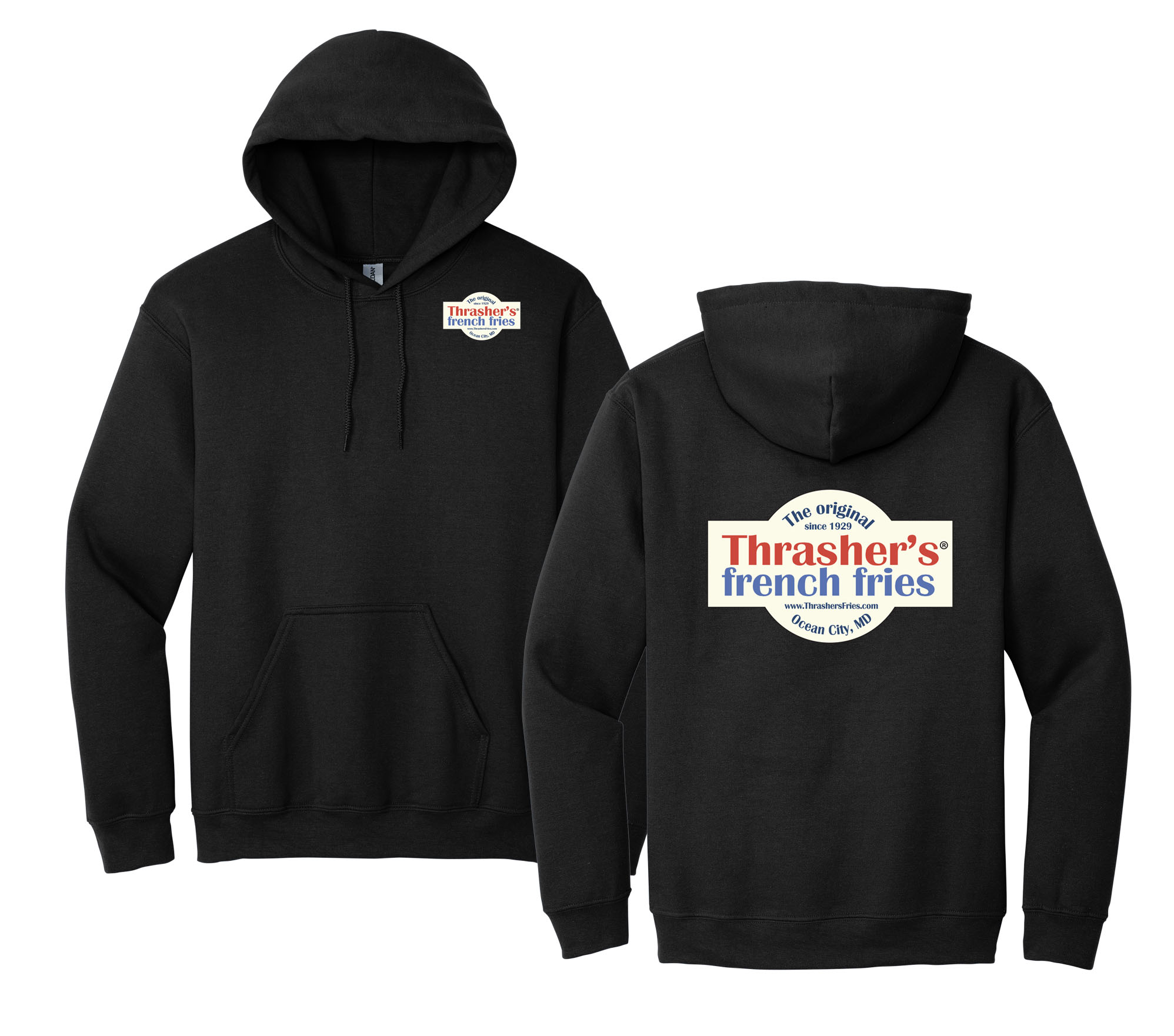 Adult Hoodie with Retro Logo - Thrasher's® French Fries