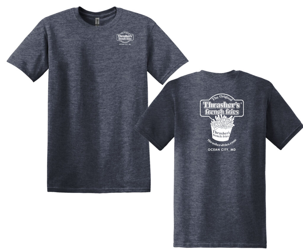 Adult T-Shirt with Bucket of Fries Logo - Thrasher's® French Fries